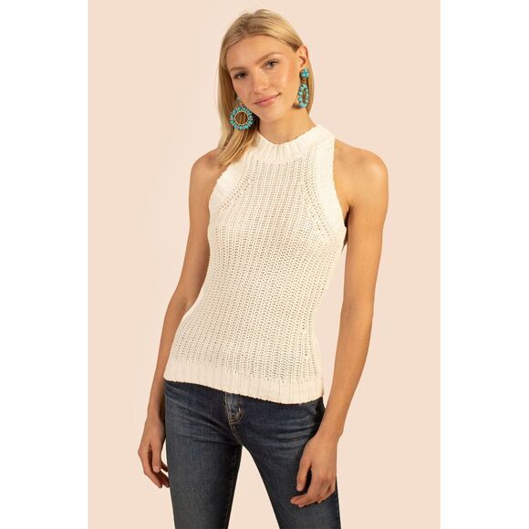 Trina Turk Bon Vivant Tank Top In Desert Brown S - Picture 1 of 1